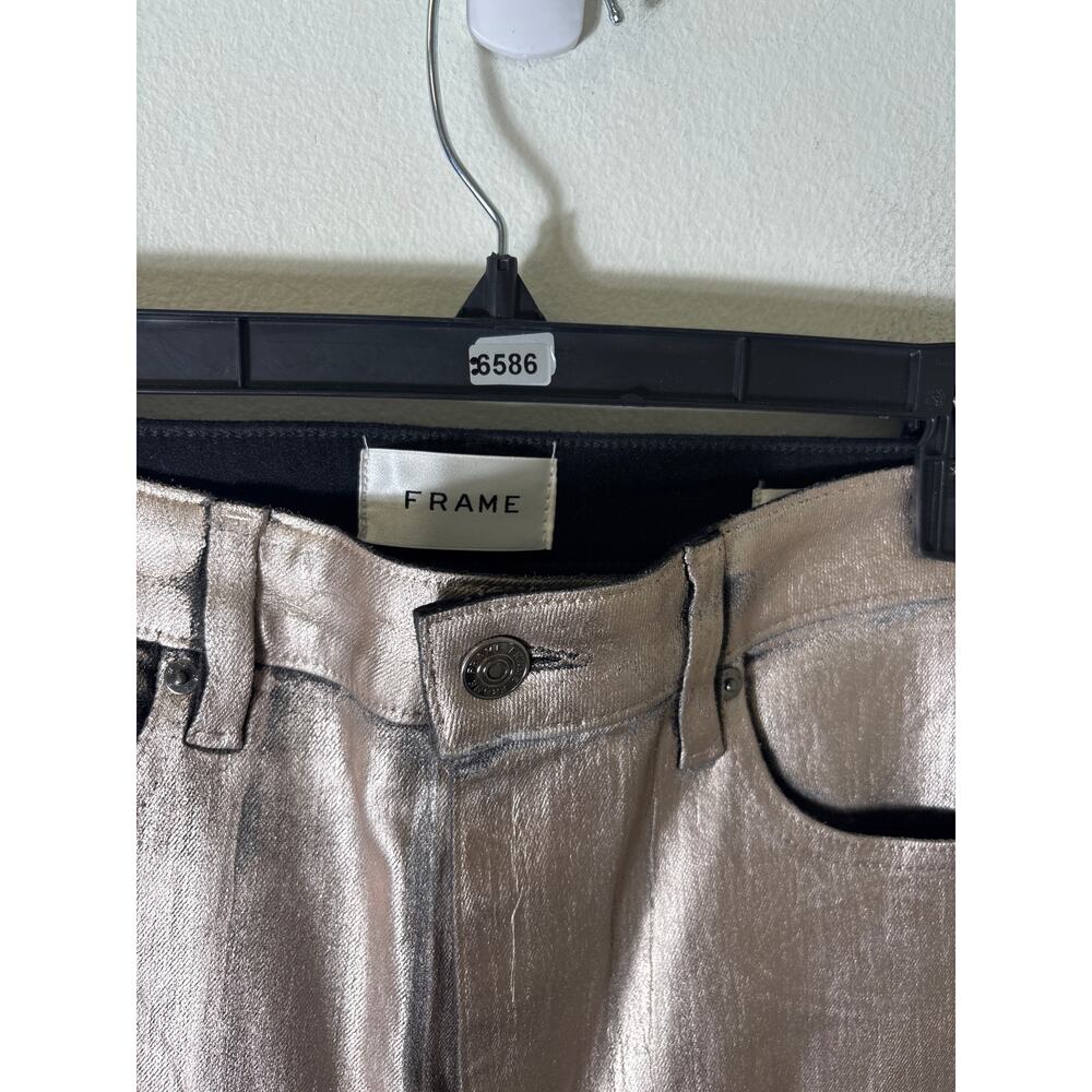 Frame Rose Gold The Reboot Crop Jean Sz 28 - Picture 2 of 3